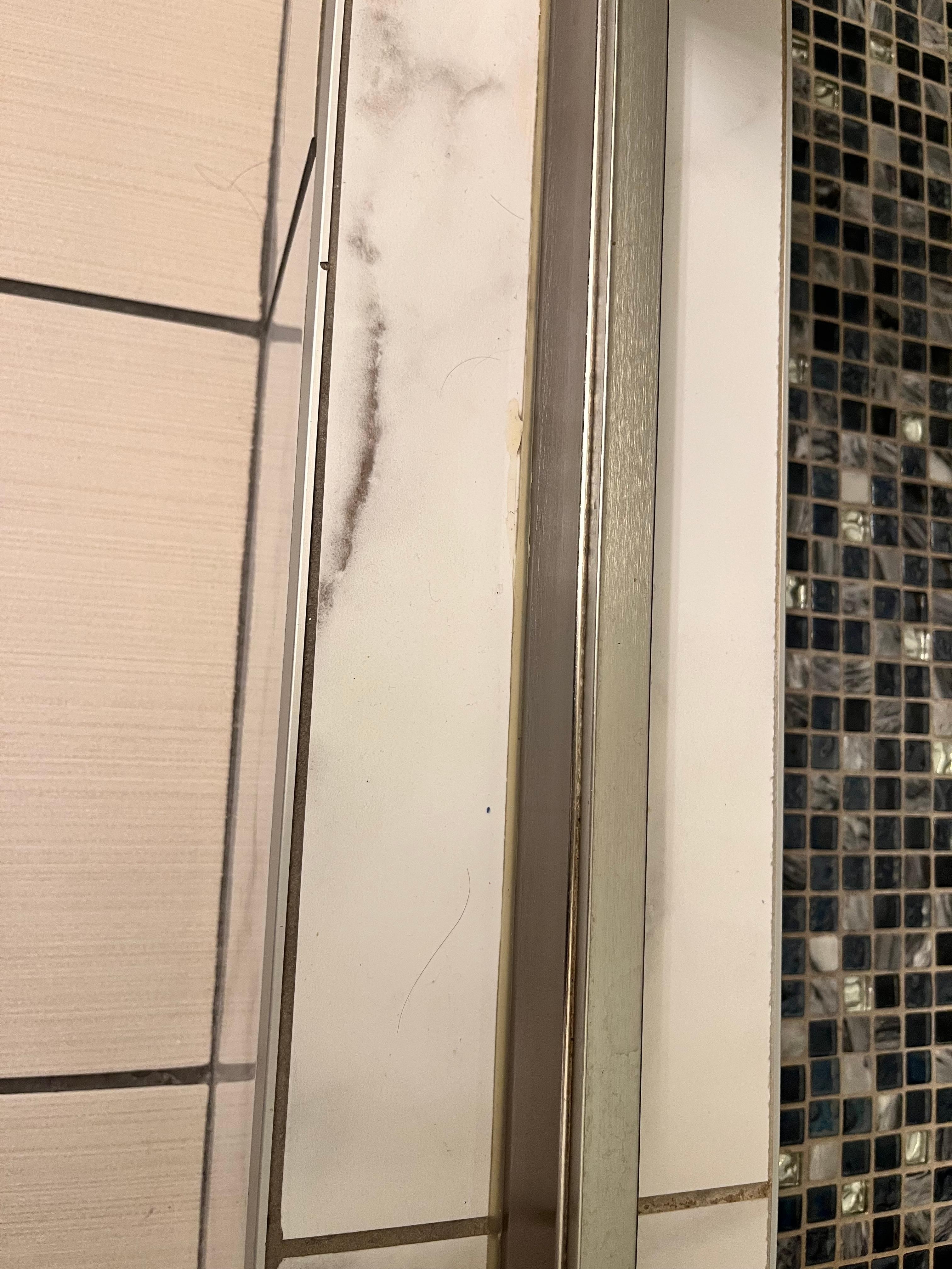 Hair in bathroom