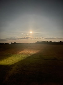 Beautiful full moon at the farm.