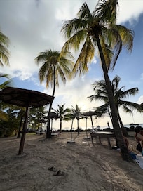 Beach a few hindered meters from the apartment.