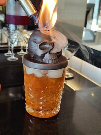 A smoked old Fashion from the lobby bar.