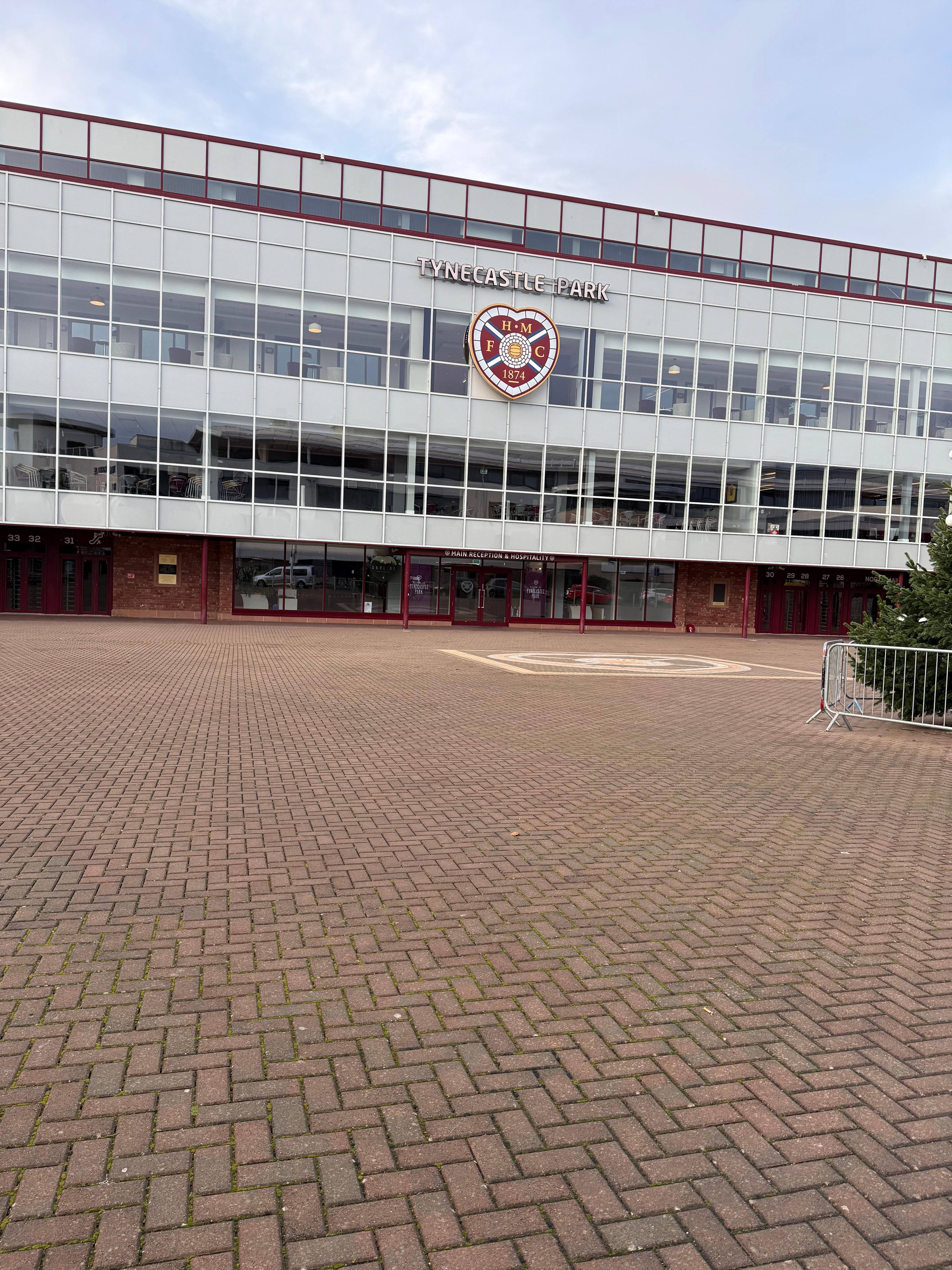 The front of the hotel 