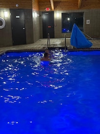 Grandpa’s playing in the pool with our 5yr old grand