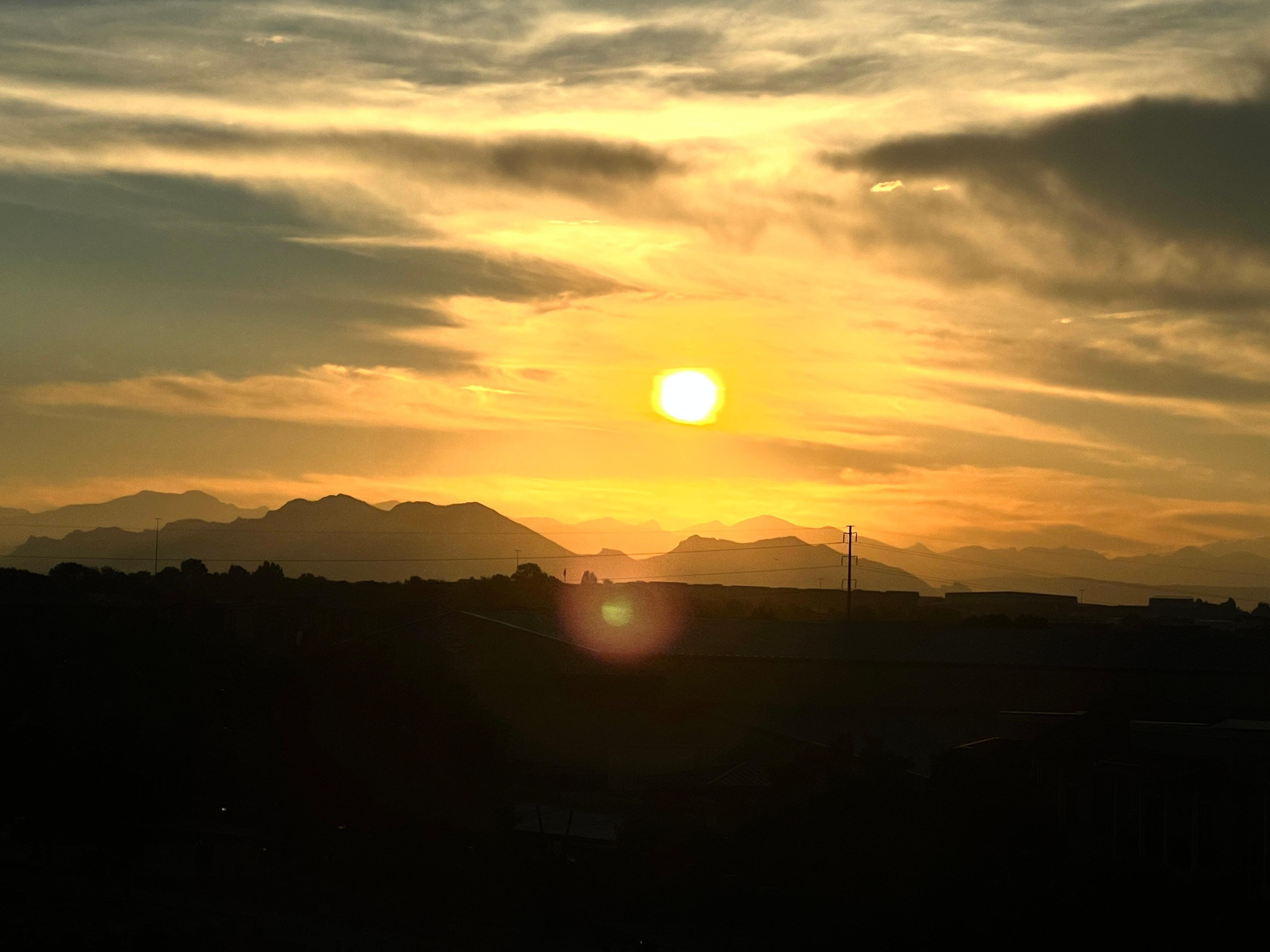 Sunset view from our room