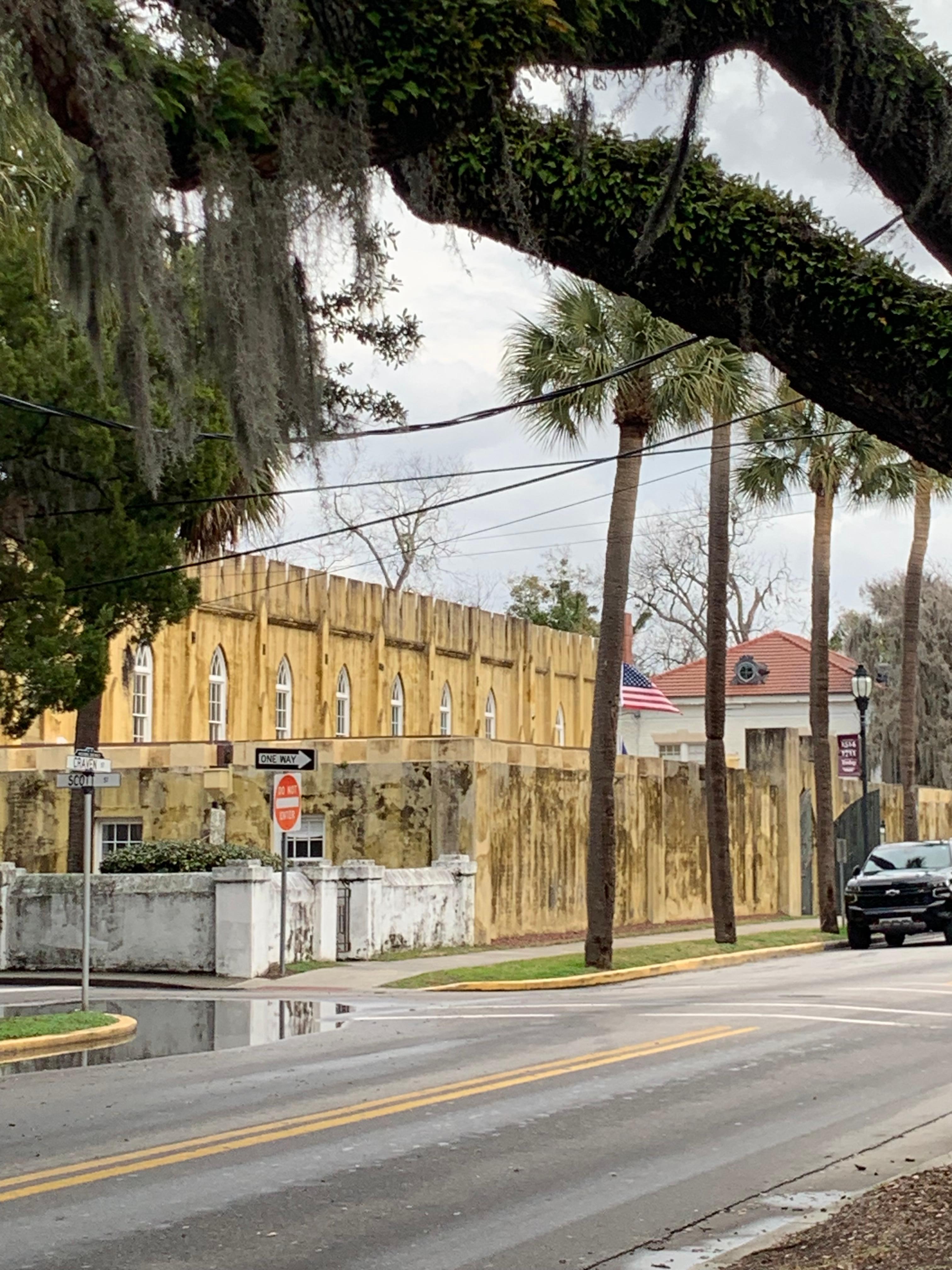 The museum right at us.