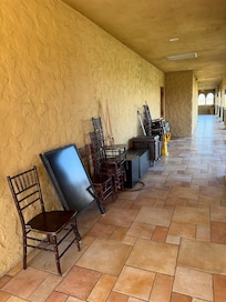 We stayed on the “Presidential Suite “ this the hall access, cleaned up, usually we had to walk past the trash from the restaurant also plus all the laundry carts further on.