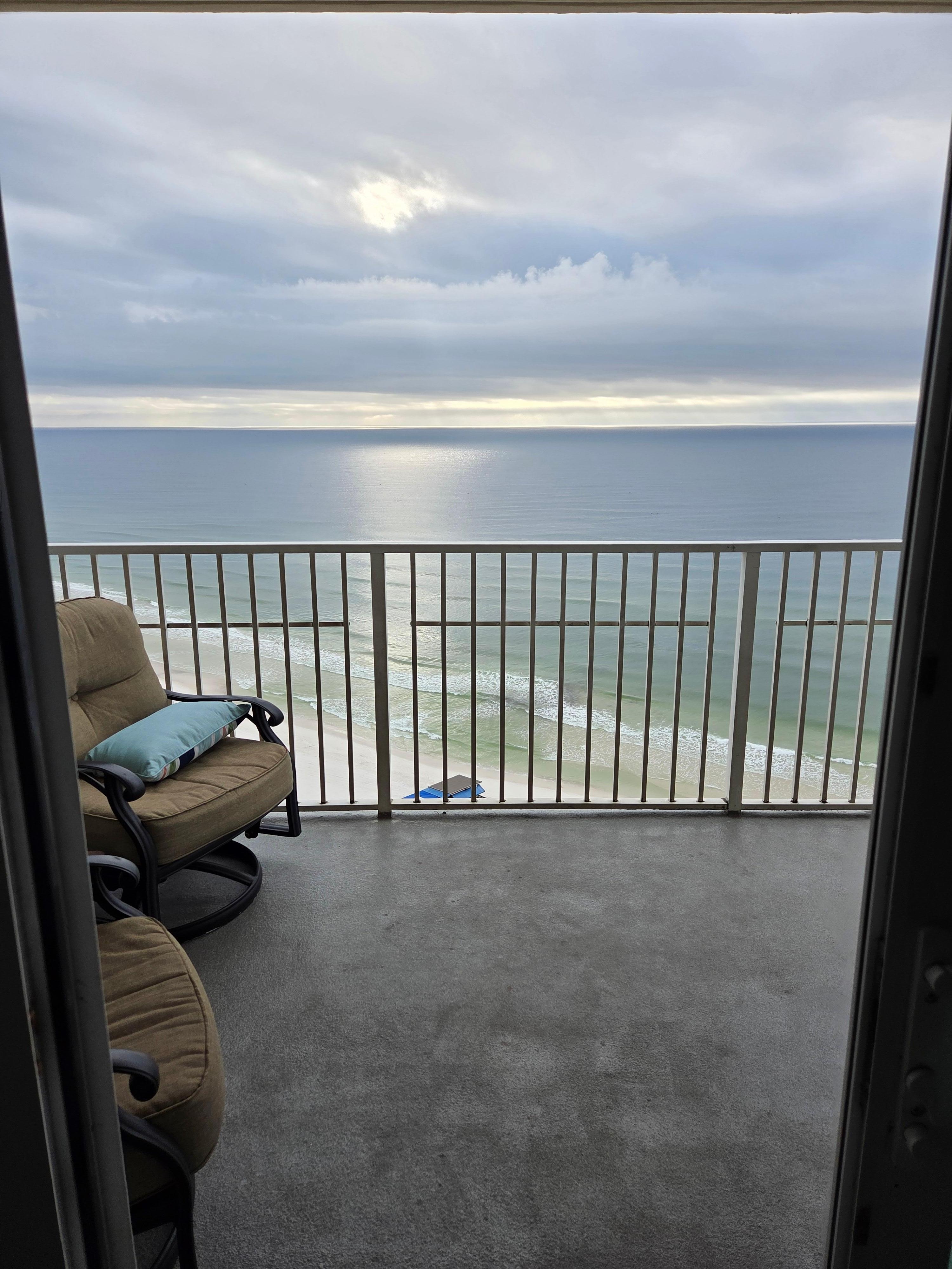 View from living room.