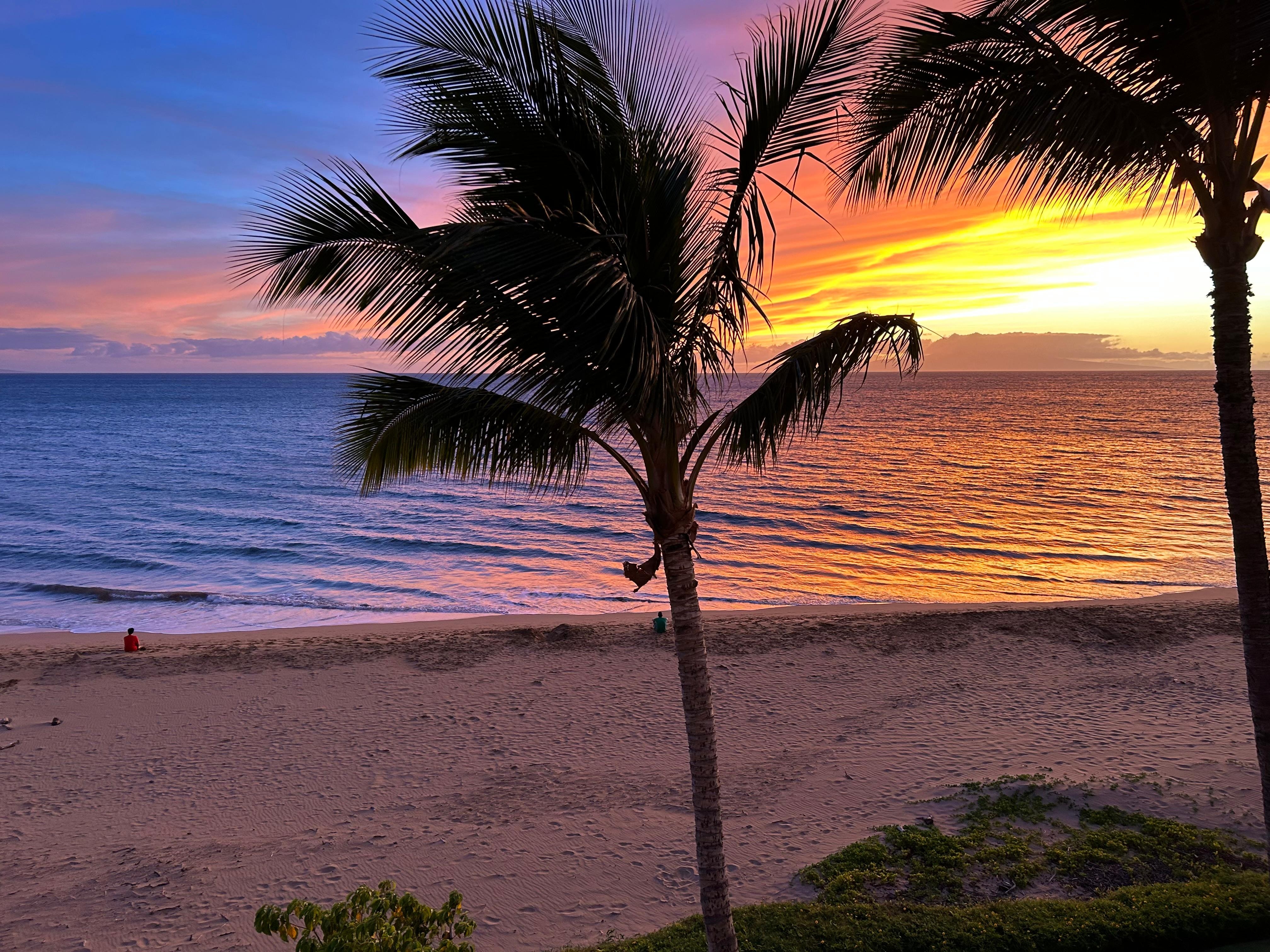 Sunset viewed from the balcony 