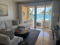 We loved our cozy living room with plenty of room.