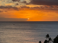 One of many beautiful sunsets from the balcony.