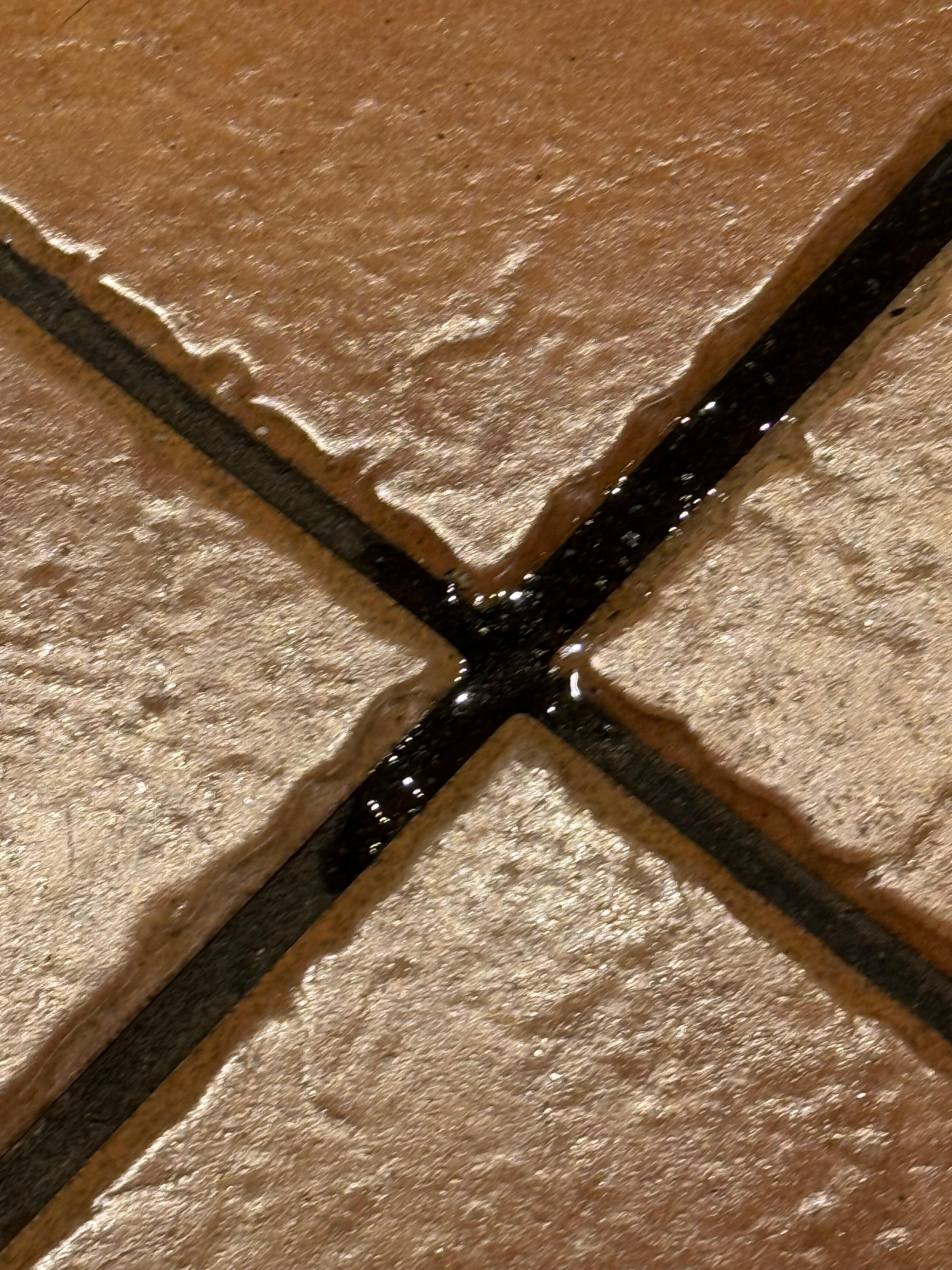 Water on floor from leaking sink 