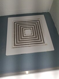 Bathroom vent Filthy ,Couldn't breathe