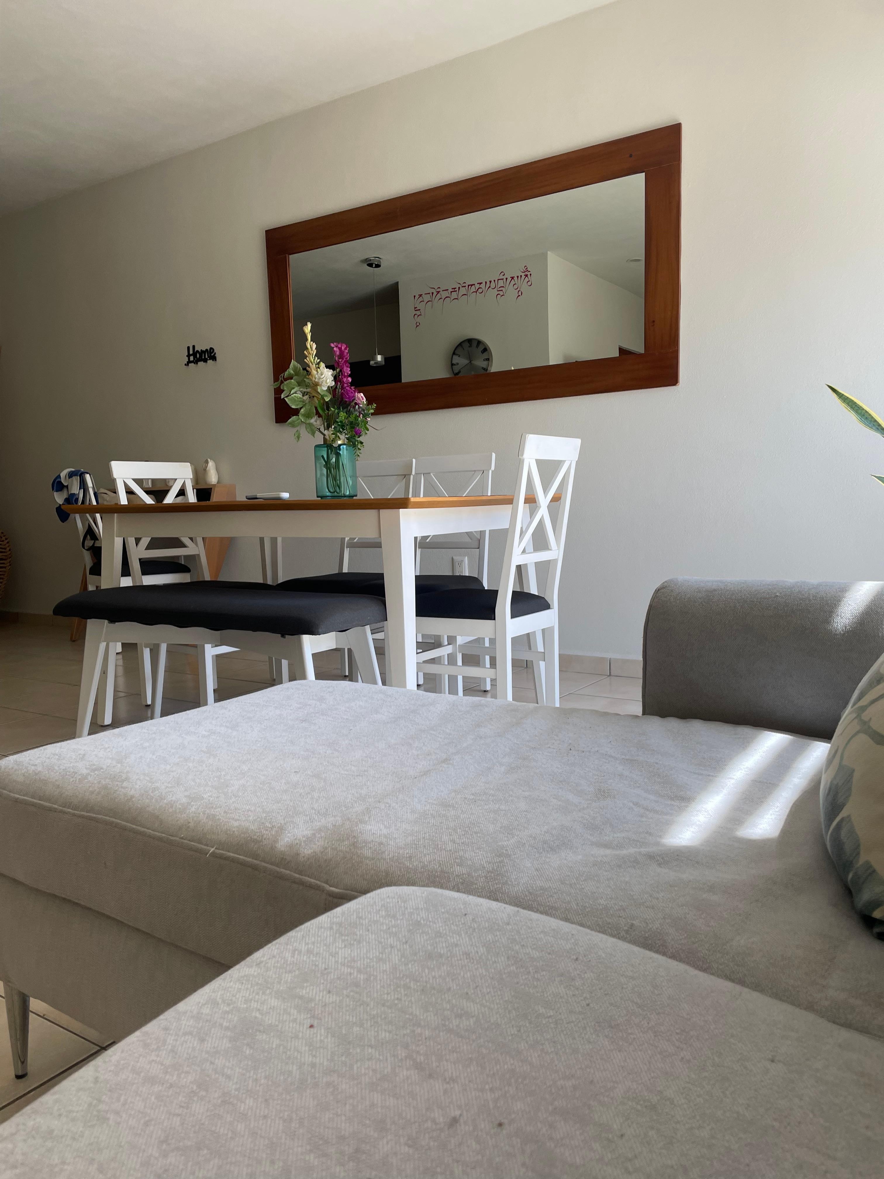 Open living and dining