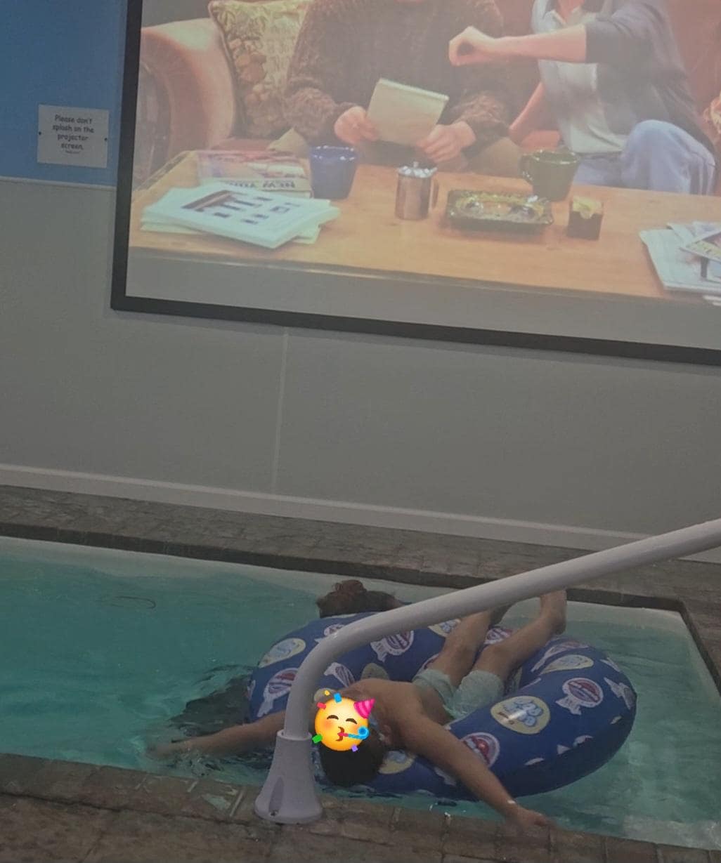 My sweet grandson in his words "living his best life"