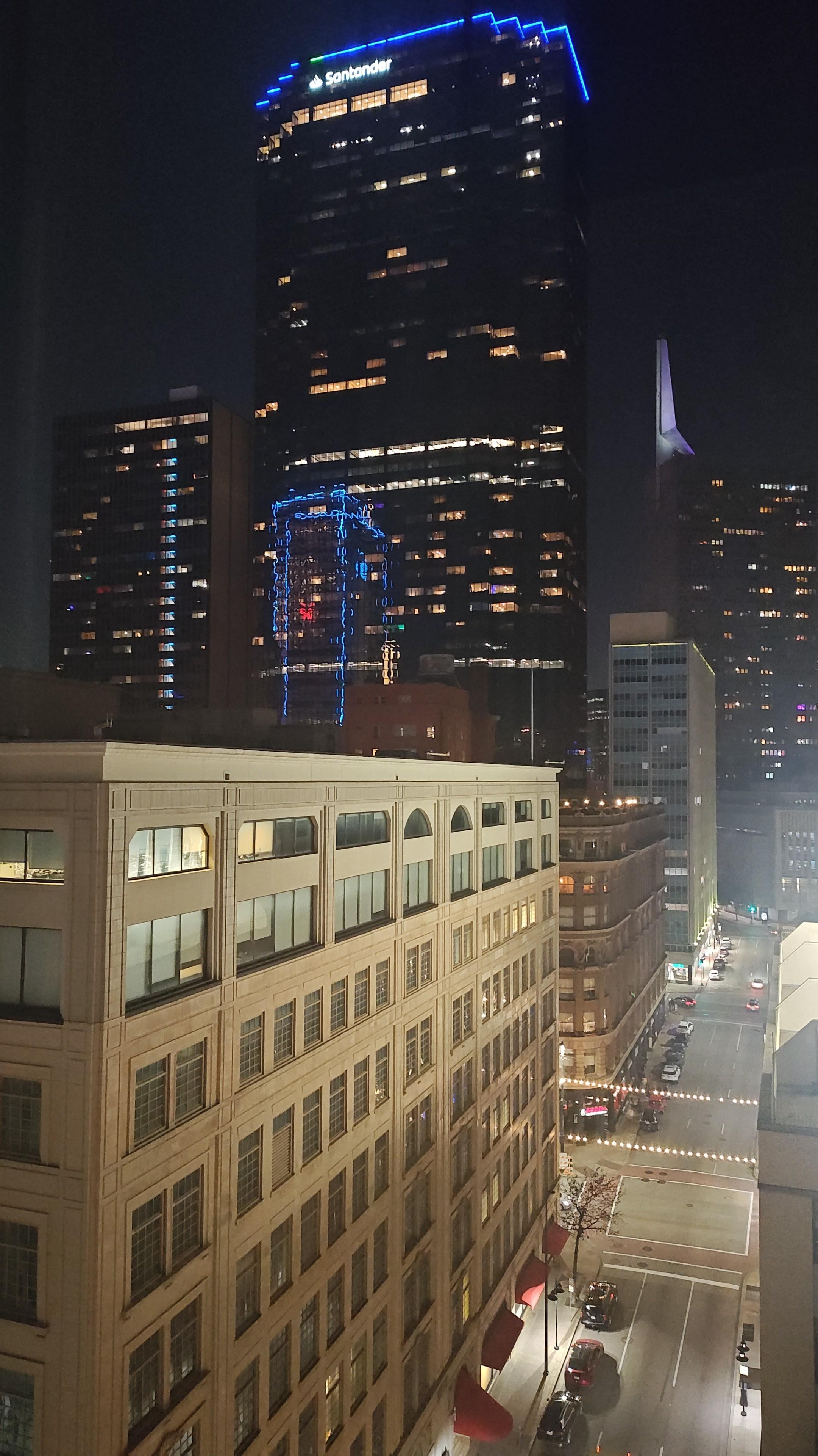 Vista desde mi habitación hacia la ciudad