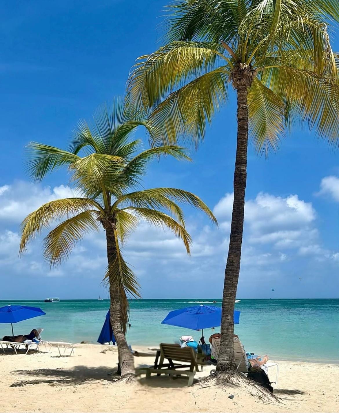MooMba Beach.. where we went.  Beautiful with great restaurant, bar and restrooms