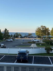 Lake is just across the street