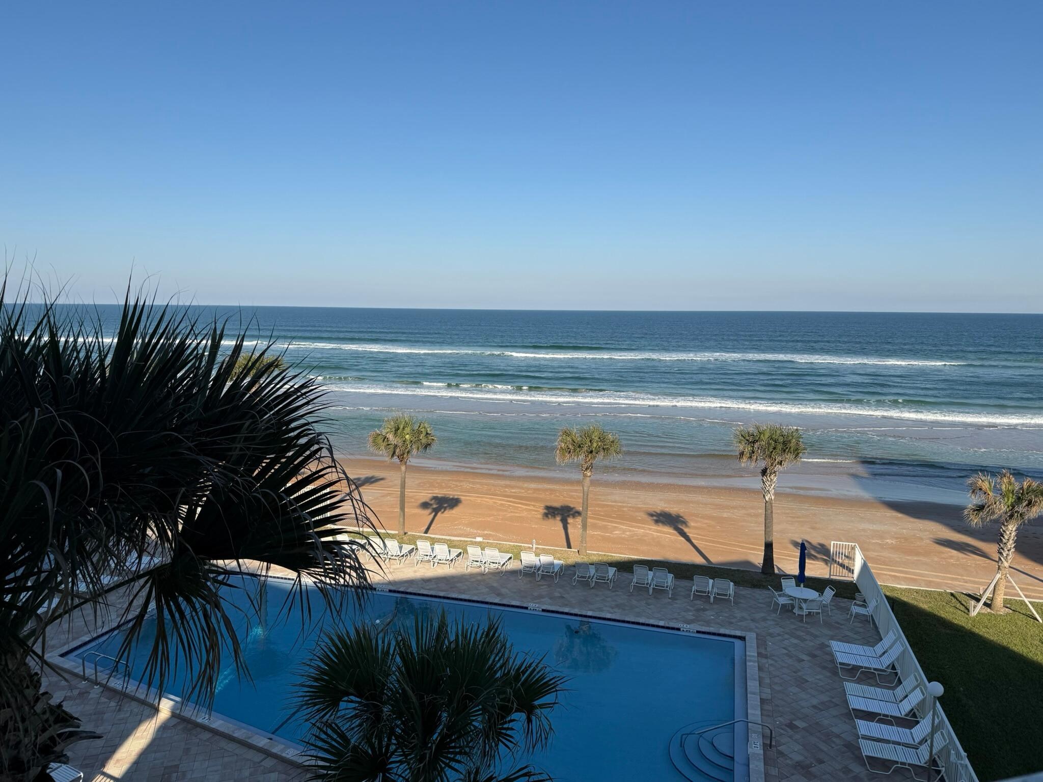 Not to be outdone by sun or moon rise, the beach view midday is also pretty fantastic!  :)