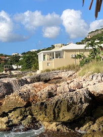 Villa from the pool, seems so secluded