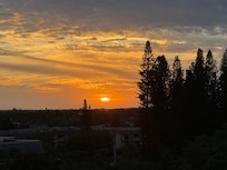 Sunset from the balcony.
