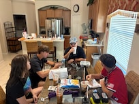 Dinner after baseball