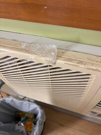 Broken air conditioner and grills were tapped