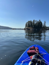 Paddle board excursion from Deep Cove Kayaks