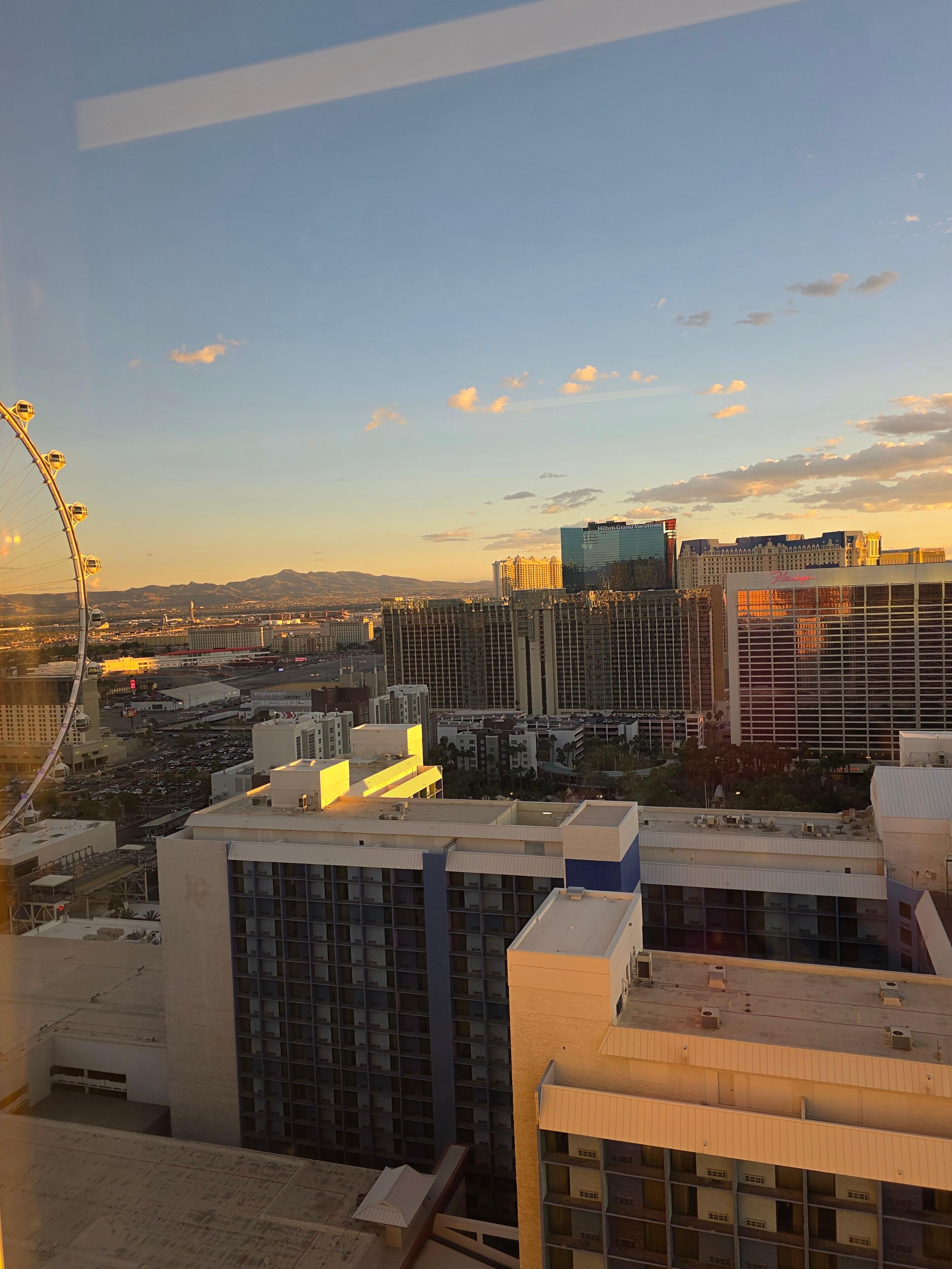 View from our room on 32nd floor.  