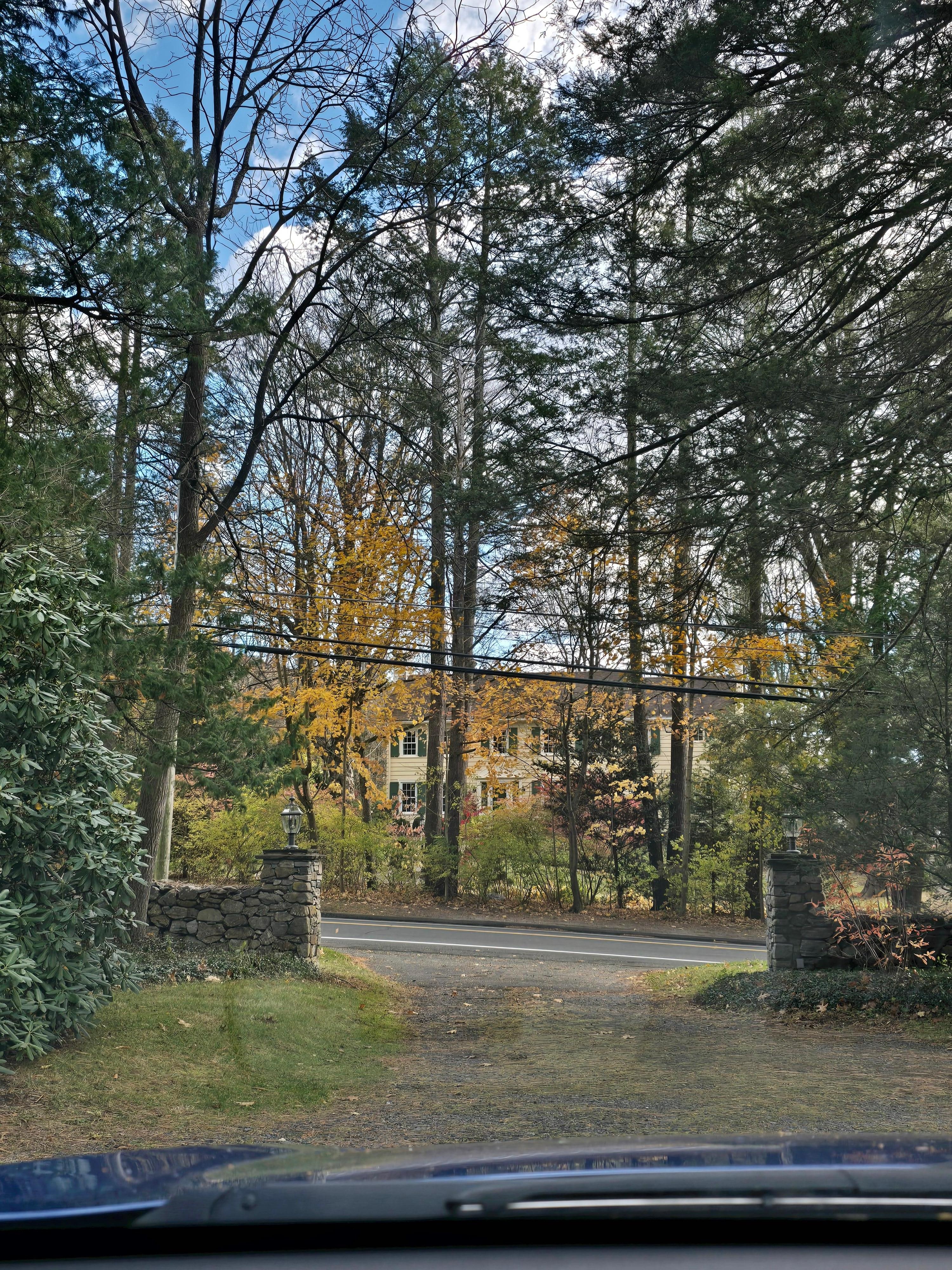 I would love to suggest...  TURNIG ON a LIGHT at DRIVEWAY Entrance