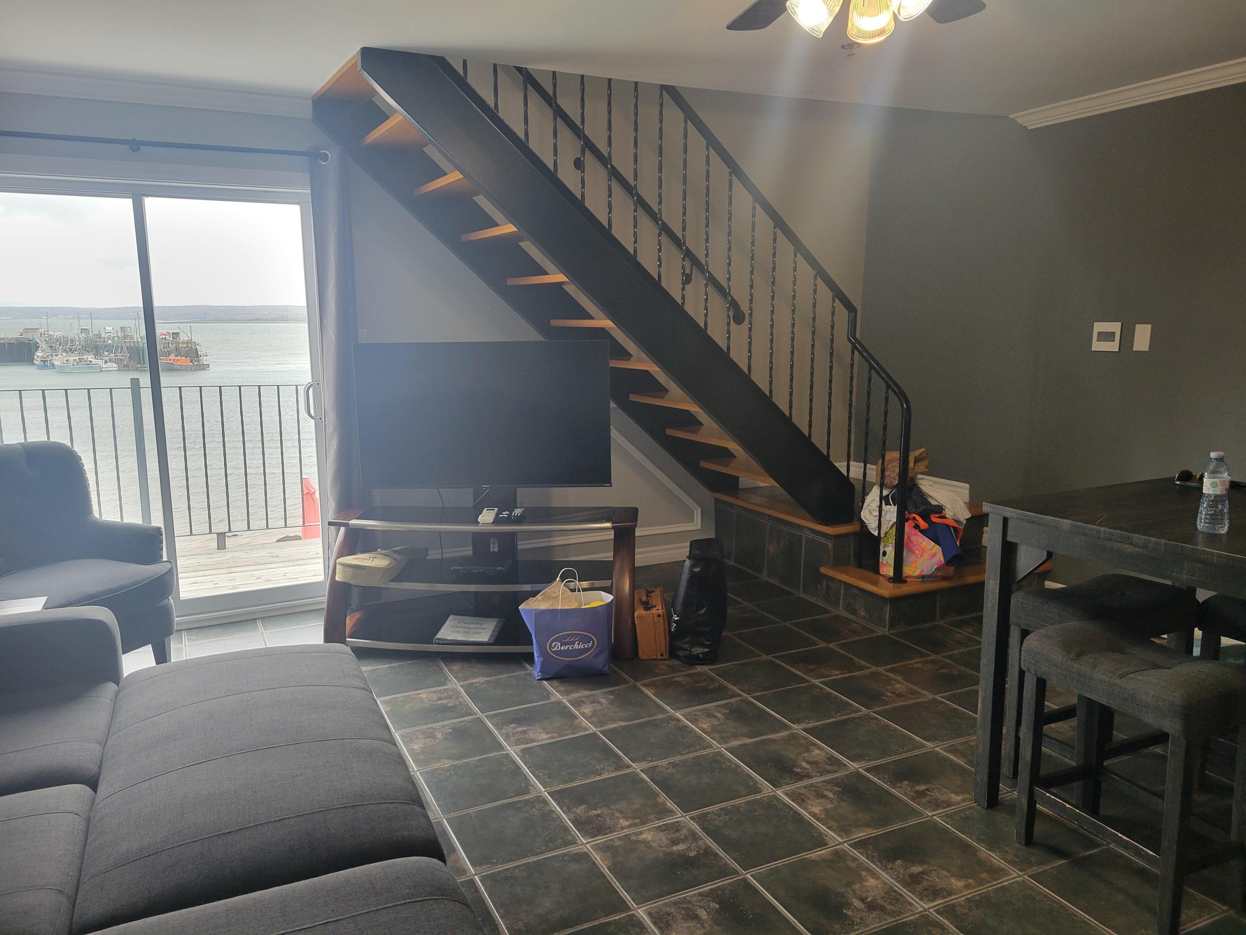 Downstairs full kitchen living room. Bedroom and bath upstairs 