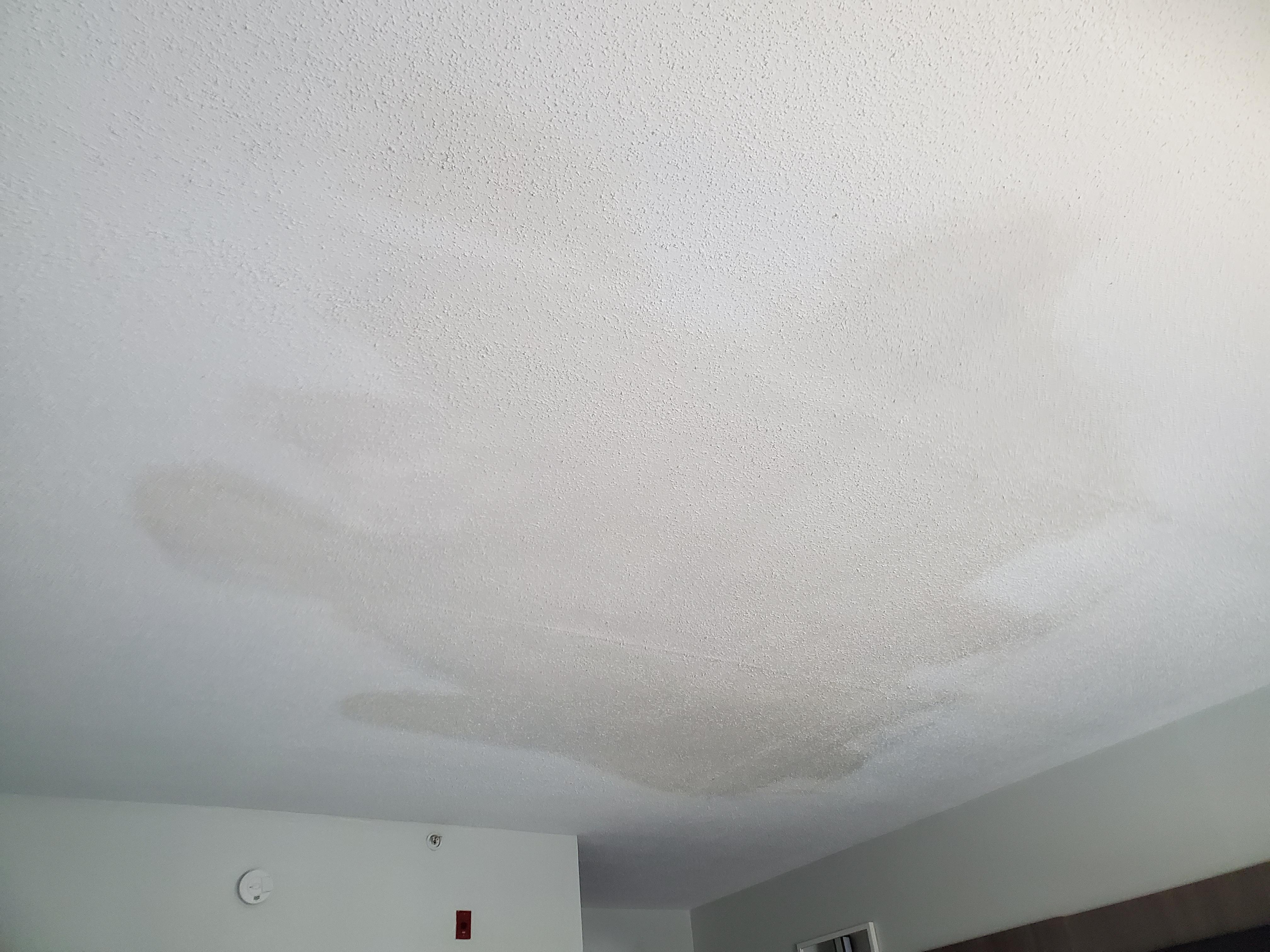 Stained ceiling, room 222