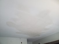 Stained ceiling, room 222