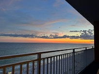Sunset from the balcony.