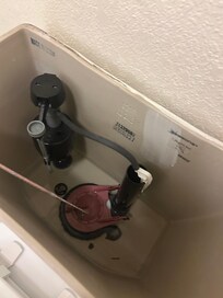 The broken toilet in my room