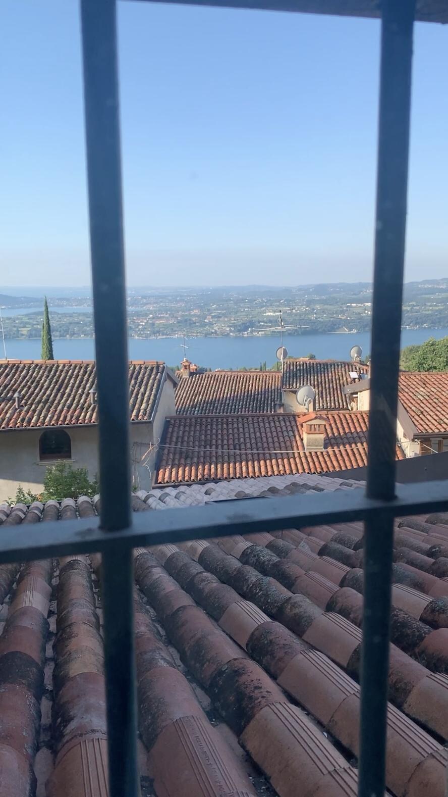 Morning view from inside the unit