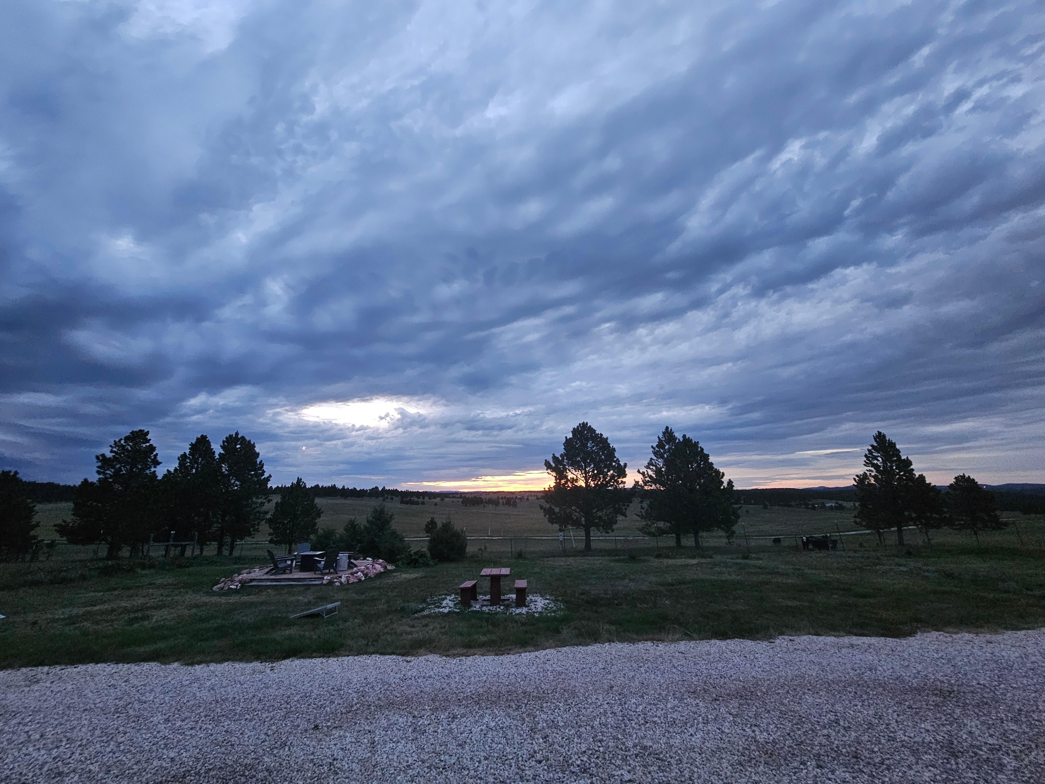 Evening view from the porch