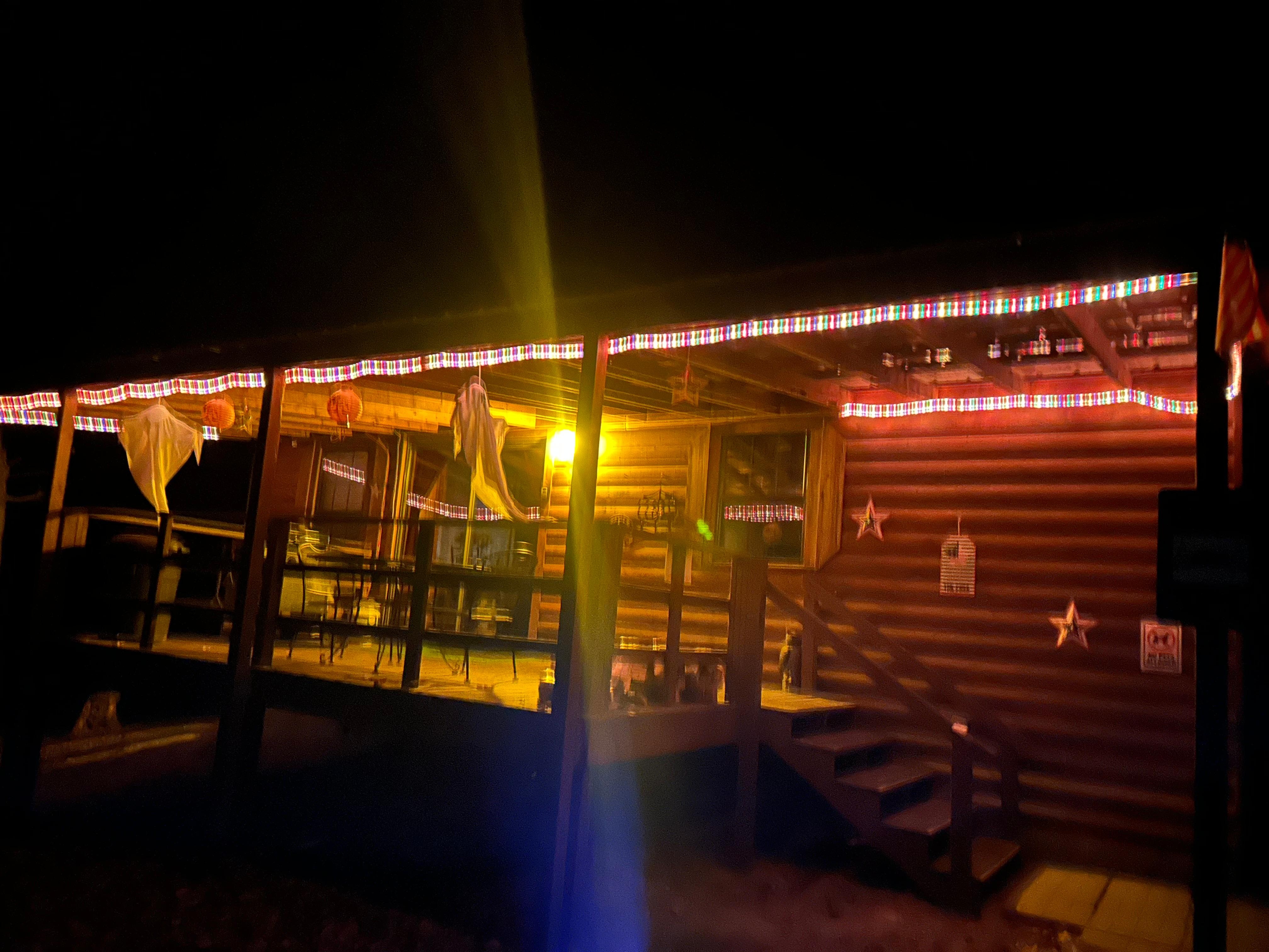 Arrived later than expected but happily greeted by Halloween decorations!