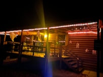 Arrived later than expected but happily greeted by Halloween decorations!