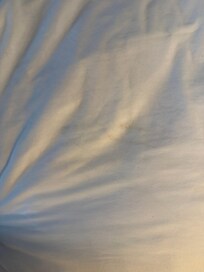 Dirty sheets after pulling the flat sheet back