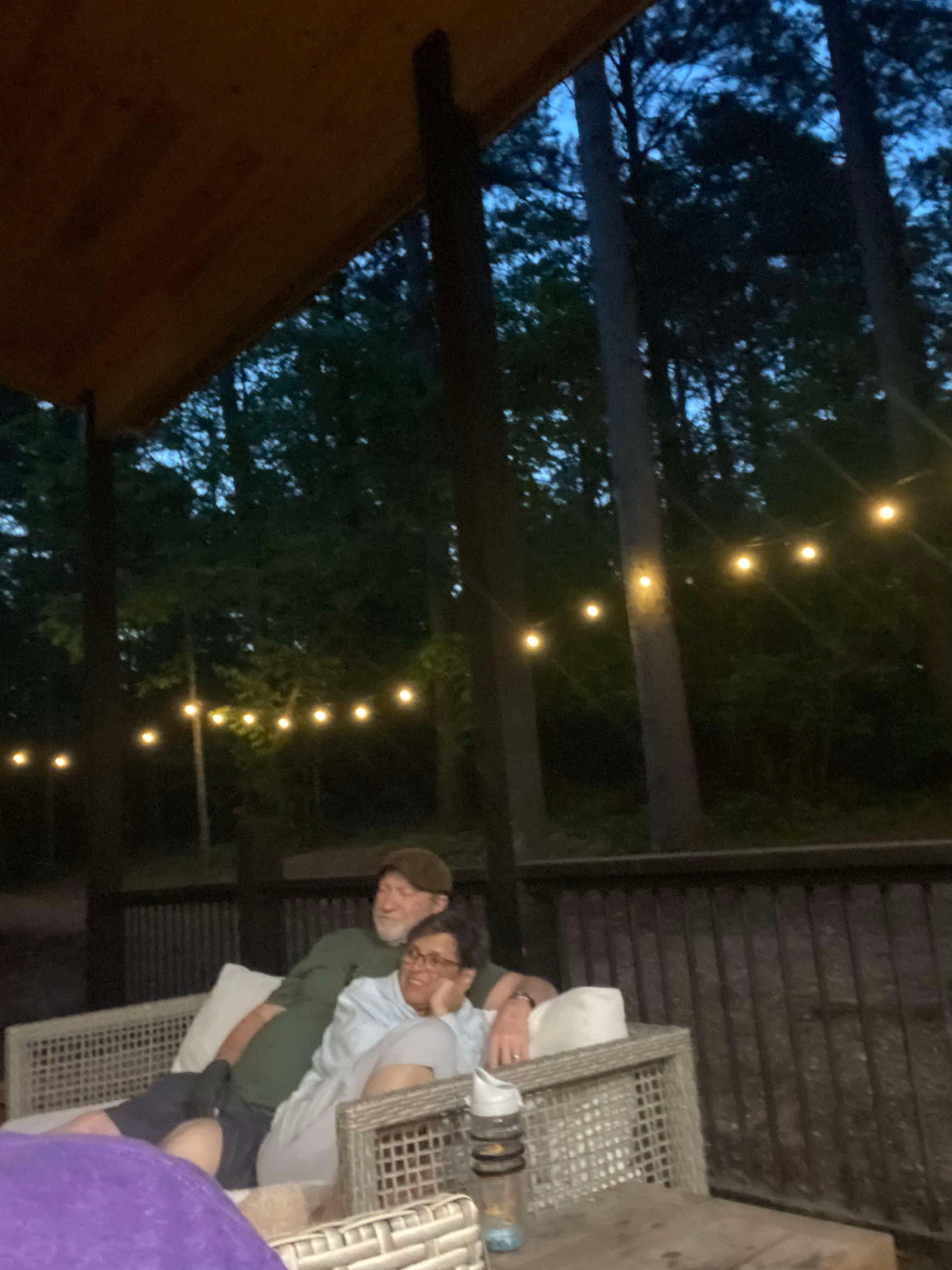 The outdoor lighting was nice touch
