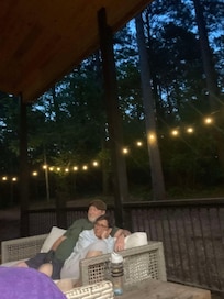 The outdoor lighting was nice touch