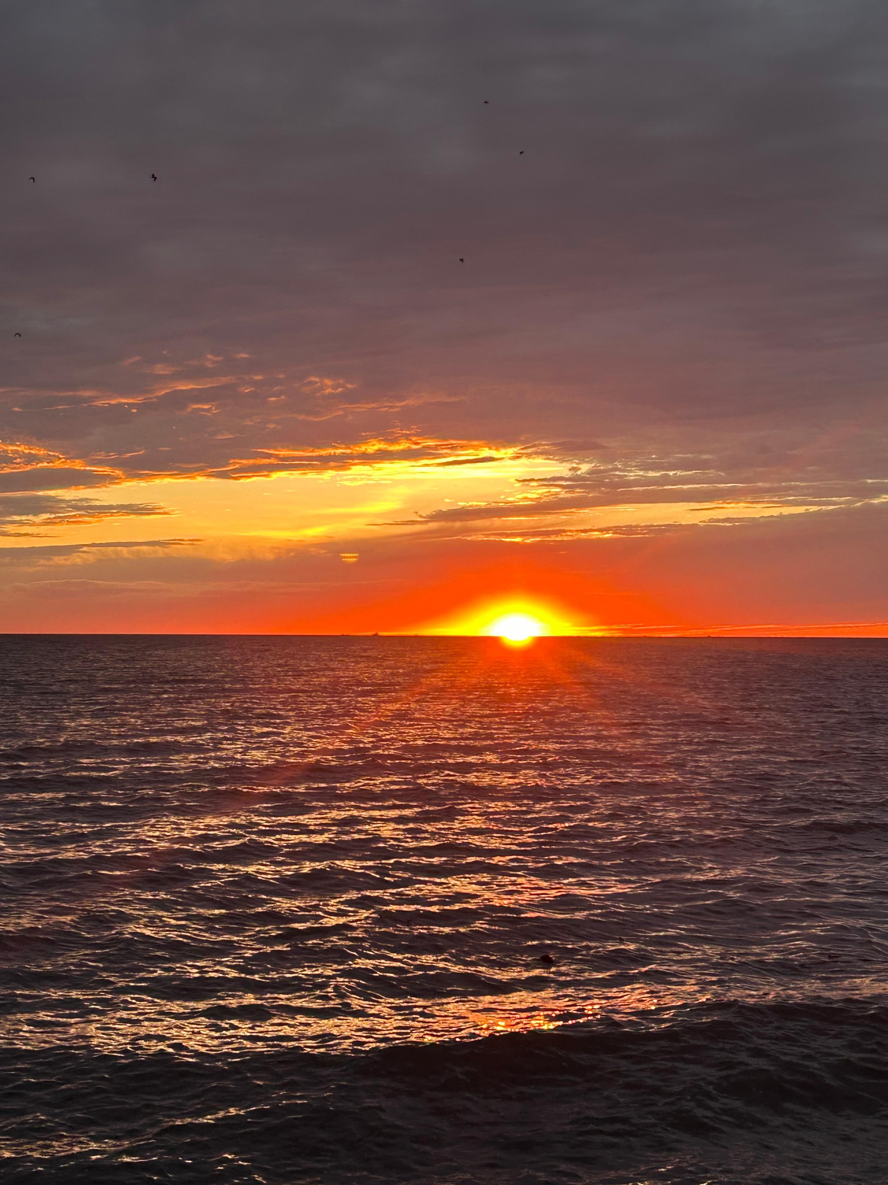 Sunset walking distance from cabin