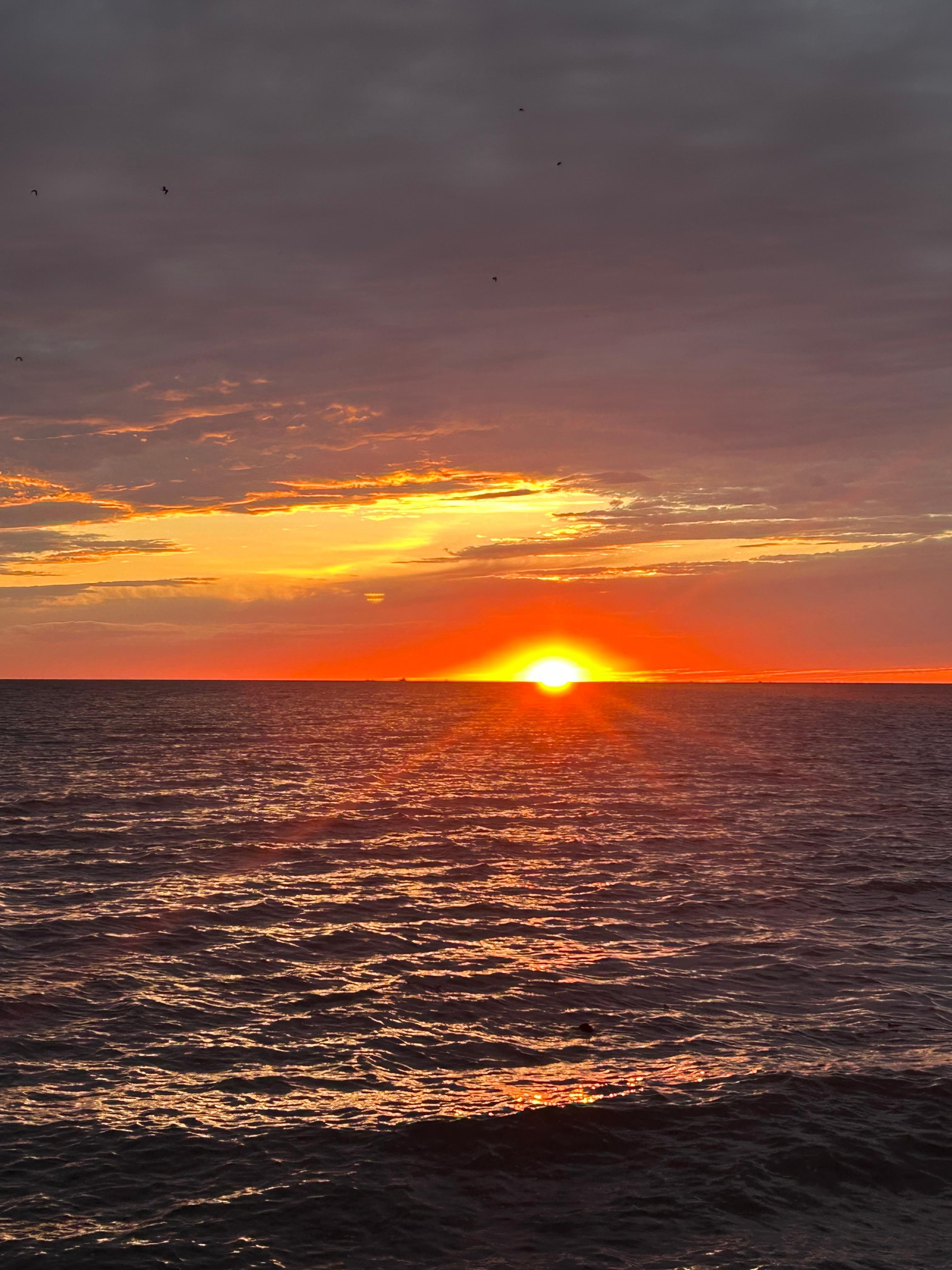 Sunset walking distance from cabin