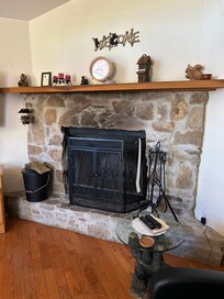 Fire place in living room