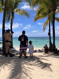 Right next to the beach