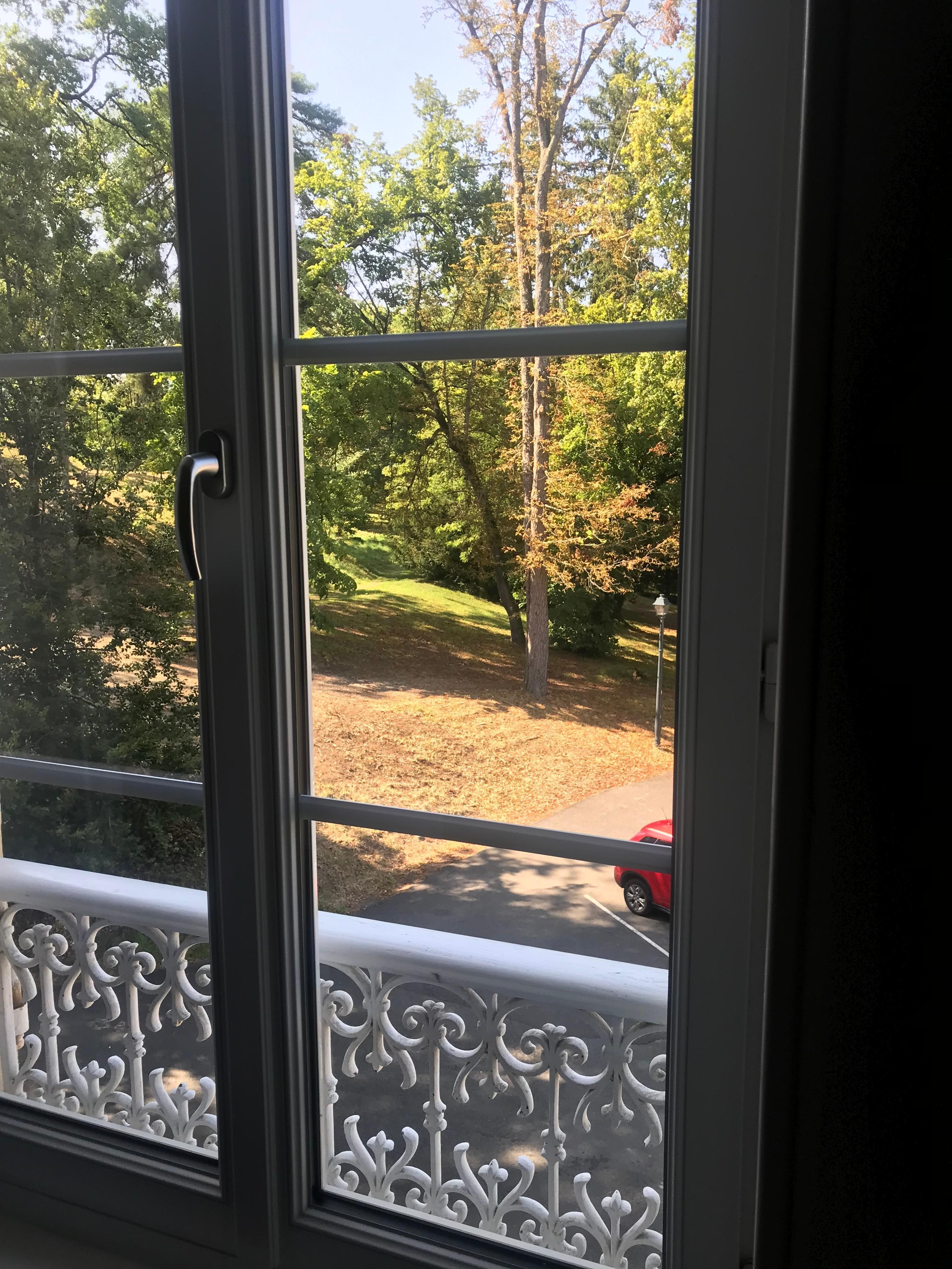 Vue sur le parc thermal