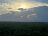 Sunset view from our room