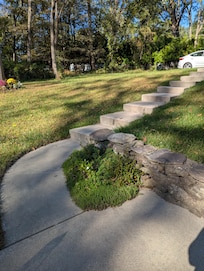 Walkway from driveway