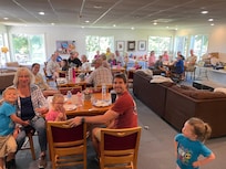 We loved that they had a large room in the Barndomium where we could all eat together.
