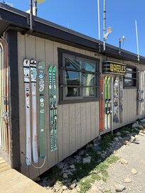 Corbet’s cabin via aerial trams in the village (amazing!)