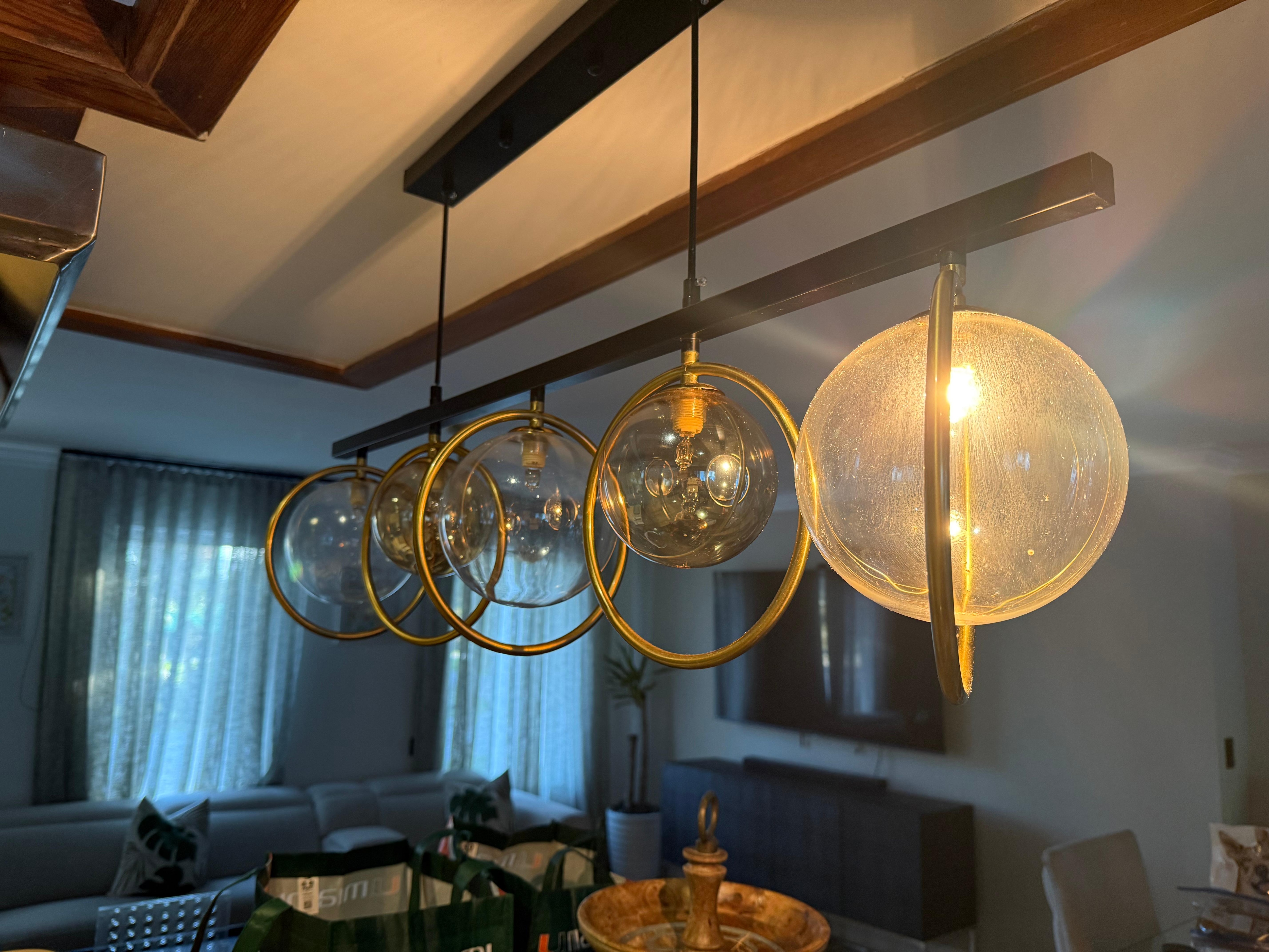 Kitchen light fixture had only one bulb working and all were dusty